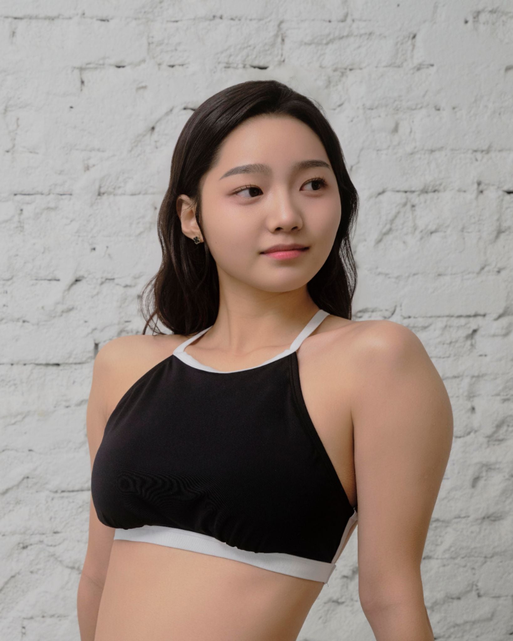 Black Haru Daily Set – sustainable training polewear outfit from Nabi