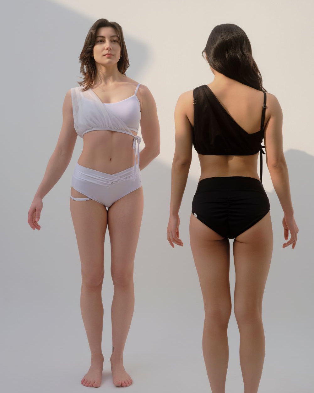 Nabi Signature Set in black and white polewear outfits for dancers