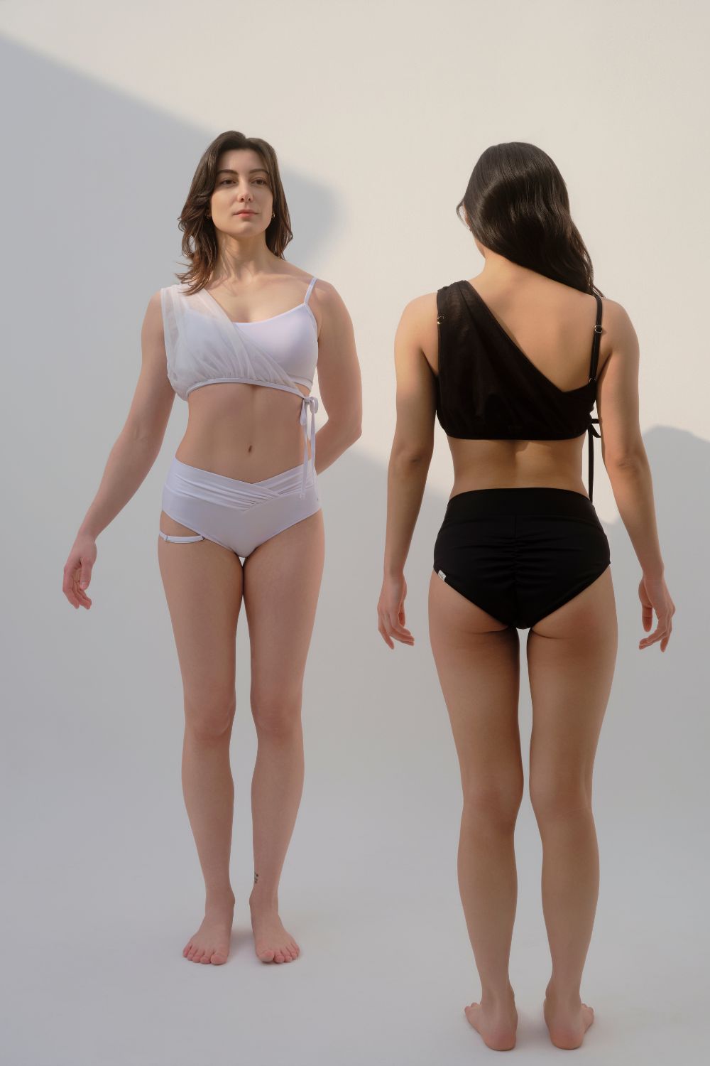 Nabi Signature Set in black and white polewear outfits for dancers