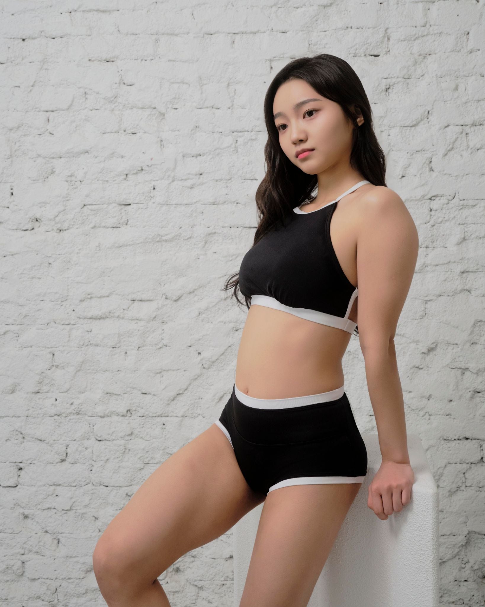 Premium black polewear training outfit – Haru Daily Set from Nabi