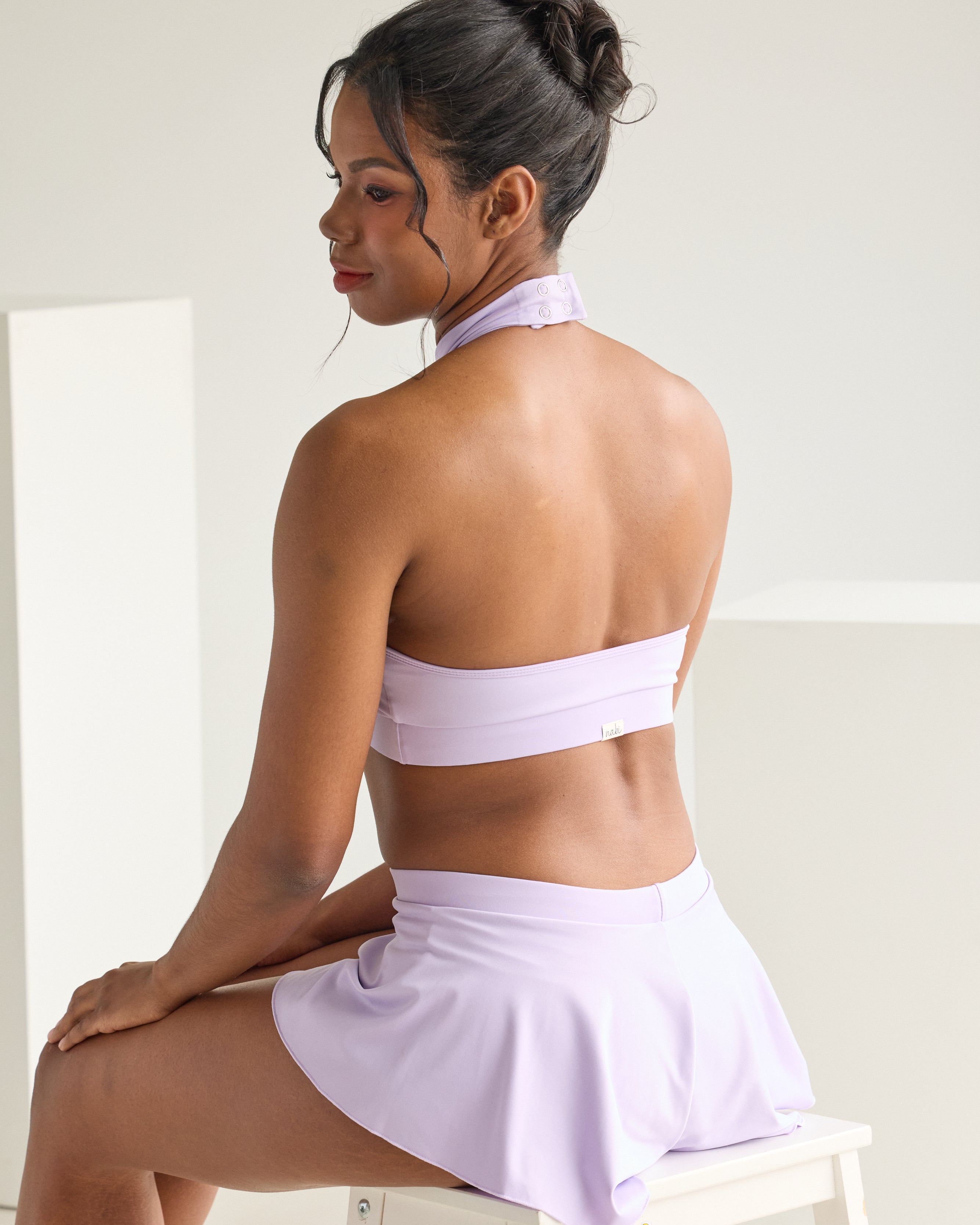 Lavender Wings Skirt Skort Set – sustainable dancewear for pole training
