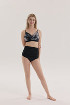 Black Cloud Collection set – polewear with triangle coverage top & sculpted shorts