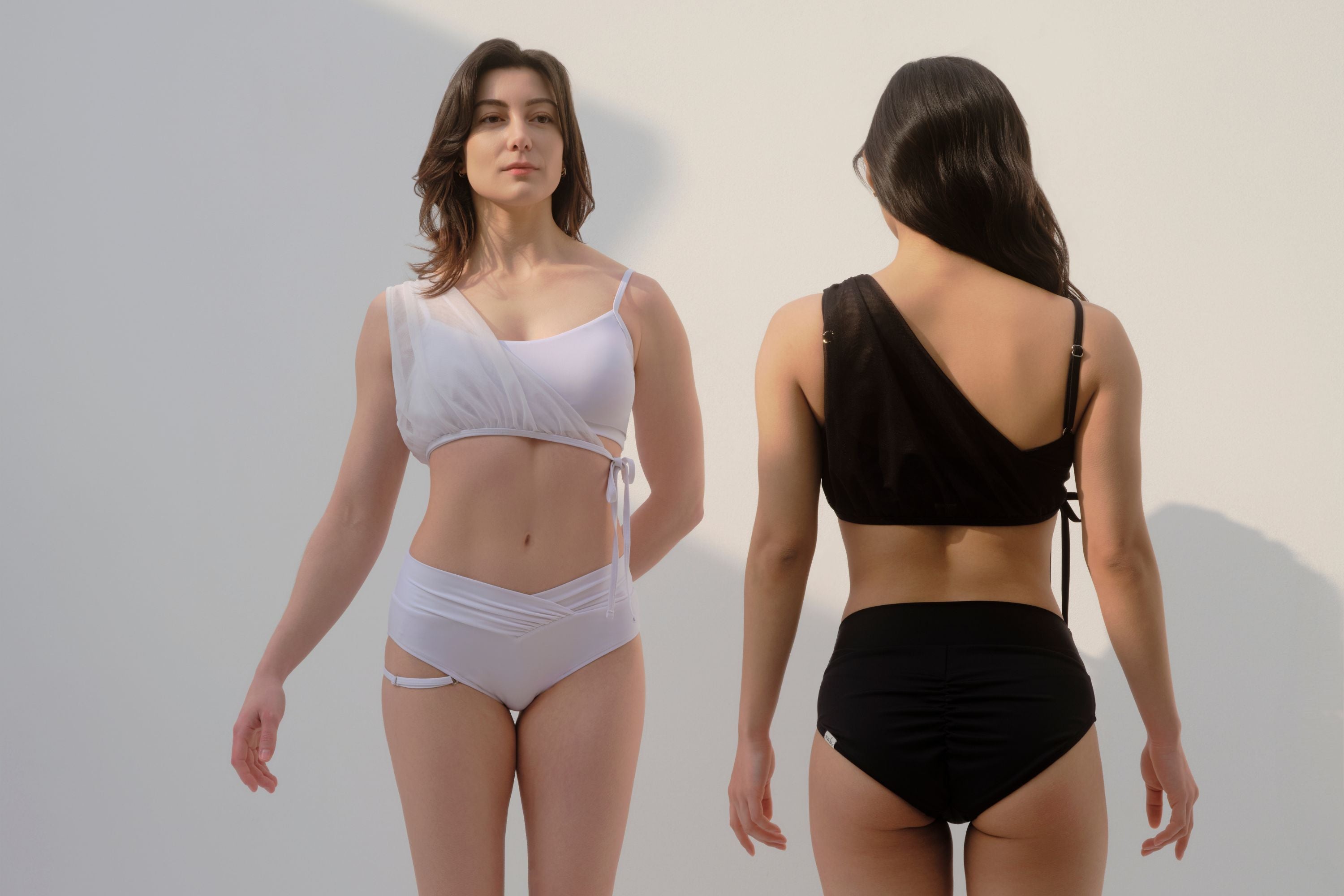 Black and white pole dance outfits from Nabi Signature Set