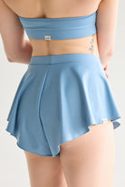 Ash blue Wings Skort Set with full coverage skort – sustainable polewear