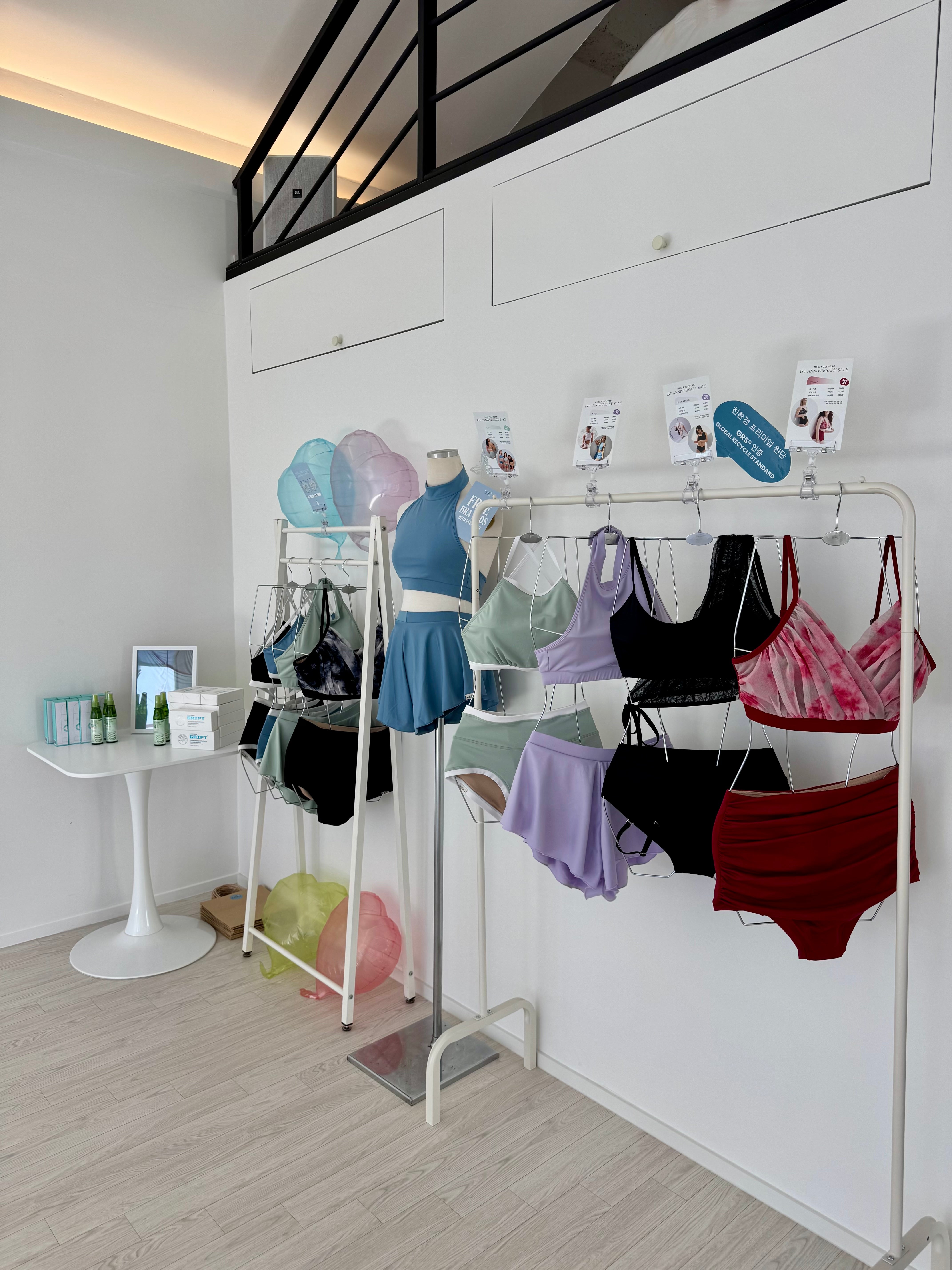 Aerial training area at Nabi Studio Seoul with soft natural light and clean interior design